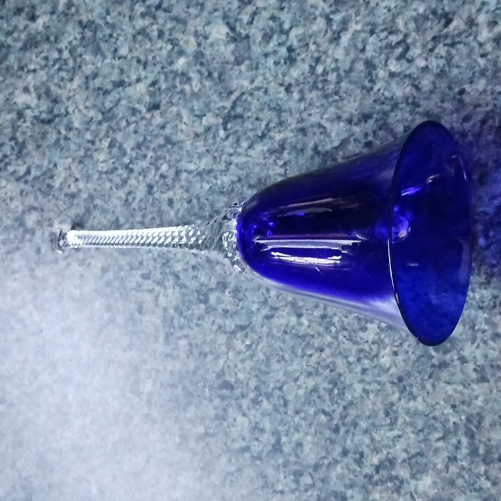 Home Cobalt  & Clear Bell Collectable